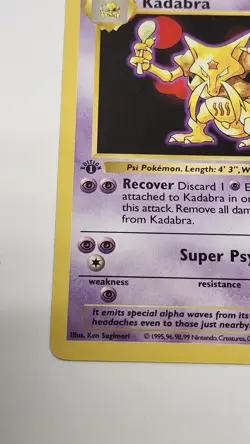 Pokemon WOTC Base 1st Edition Kadabra Shadowless 32/102 - Image 3
