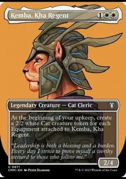 MTG Kemba, Kha Regent - Foil - Borderless NM-Mint Commander Masters - Image 1