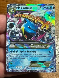 M Blastoise EX 30/146 Pokemon 2014 #E25 - Image 1