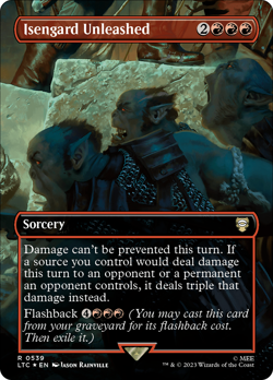 Isengard Unleashed (Borderless) R 495 LTC Lord Of The Rings MTG - Image 1