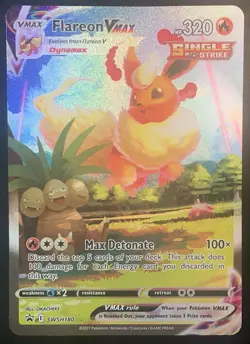 JUMBO Flareon VMAX HP/DMG - SWSH180 Black Star Promo Pokemon - Image 1