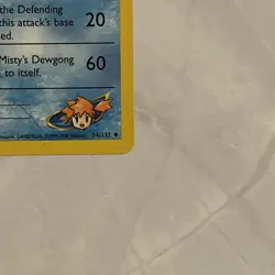 Pokemon Gym Challenge – Misty's Dewgong 54/132 – Uncommon – NM/LP - Image 4