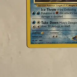 Pokemon Gym Challenge – Misty's Dewgong 54/132 – Uncommon – NM/LP - Image 5