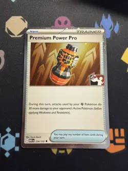 Pokemon TCG Premium Power Pro Prize Pack Series 8 Holo 124/132 - Stamped - Image 1
