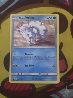 Pokemon Alolan Vulpix 21a/145 - Alternate Art Promo - Excellent - Image 1