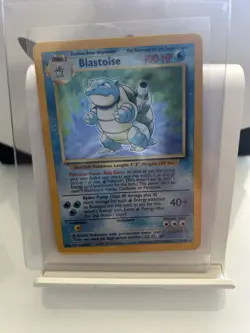 Pokemon TCG Blastoise Base Set 2/102 Holo Unlimited Holo Rare *Crease MP* - Image 1