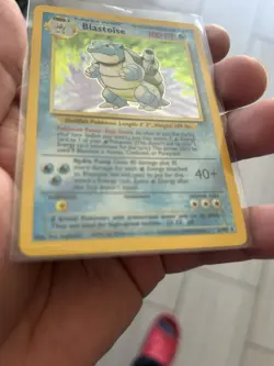 Pokemon TCG Blastoise Base Set 2/102 Holo Unlimited Holo Rare *Crease MP* - Image 3