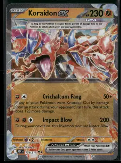 Pokemon Koraidon ex Double Rare 121/217 ASC ME: Ascended Heroes NM - Image 1
