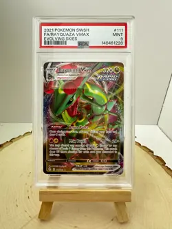 2021 Pokemon Sword & Shield Evolving Skies #111 Full Art/Rayquaza VMAX PSA 9 - Image 1