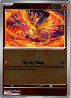 Pokemon | ME02: Phantasmal Flames | Moltres | 014/094 | Reverse Holo | NM - Image 1