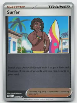 Surfer 200/217 Common Ascended Heroes Pokemon Reverse Holo Near Mint - Image 1