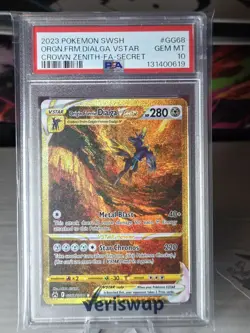 2023 Pokemon SWSH Origin Forme Dialga GG68 PSA 10 Crown Zenith: Galarian Gallery - Image 3