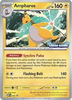 Lightly Played Ampharos - MEP075 - MEP Black Star Promos Pokemon MEP Black Star - Image 1