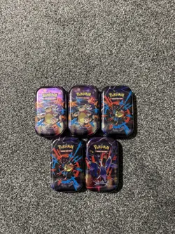 Pokemon TCG: Mega Evolutions Mega Heroes Mini Tins x5 - Image 1