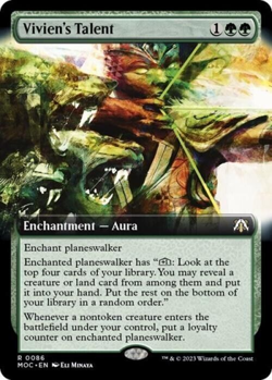 Vivien's Talent (Extended Art) (MTG- Commander: March of the Machine) Near Mint - Image 1