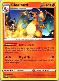 Charizard 001/015 McDonald's Promos 2024 Pokemon TCG P NM - Image 1