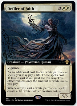 MTG Defiler of Faith *EXTENDED ART* Dominaria United 385 NM - Image 1
