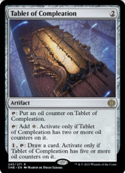x1 Tablet of Compleation - Foil R MTG Phyrexia: All Will Be One NM, English - Image 1