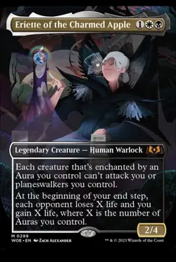 MTG Wilds of Eldraine BORDERLESS M Eriette of the Charmed Apple #0299 - Image 1
