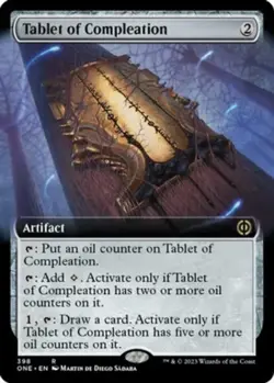 x1 Tablet of Compleation - Extended Art R MTG Phyrexia: All Will Be One M/NM - Image 1
