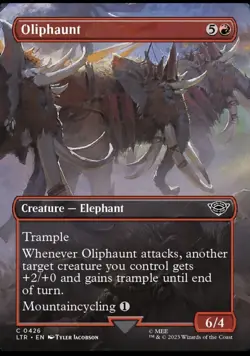 Oliphaunt (Borderless) 426 C LTR The Lord of the Rings MTG - Image 1