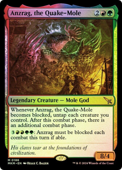 MTG FOIL Anzrag, the Quake-Mole - Murders at Karlov Manor NM - Image 1