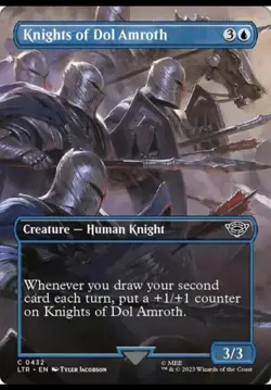 Borderless KNIGHTS OF DOL AMROTH mtg NM-M Lord of Rings Common Scene 432 - Image 1