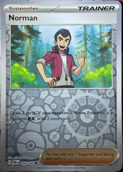 Norman Reverse Holo - 168/182 - Paradox Rift Pokemon 2023 - Image 1