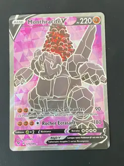 CARTE POKEMON MONTHRACITE V 173/185 FR ULTRA RARE EB VOLTAGE ECLATANT - NEUF - Image 1