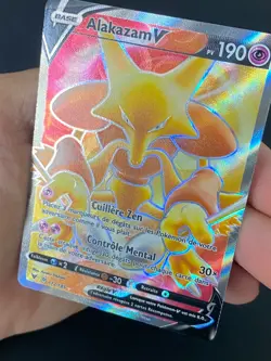CARTE POKEMON ALAKAZAM V 172/185 FR ULTRA RARE EB VOLTAGE ECLATANT - NEUF - Image 2