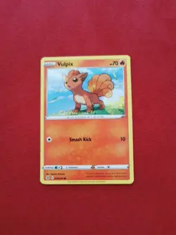 Pokemon TCG SWSH08 Fusion Strike Vulpix 029/264 Common - Image 1