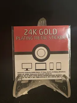 Pokemon Ivysaur 24K Gold Plated Korean Metal Sticker Nm #U - Image 4