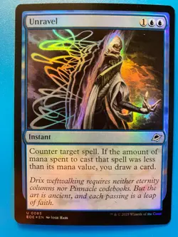 MTG 1x FOIL Unravel # 83 Edge of Eternities Modern Magic the Gathering x1 NM - Image 1