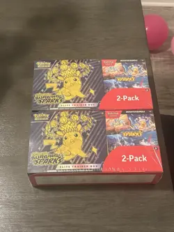 2025 Pokemon Surging Sparks Elite Trainer Box Booster Bundle COSTCO 2-PACK New - Image 2