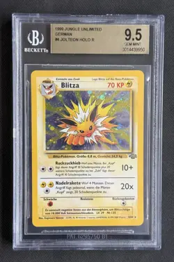 Pokemon Dschungel Jungle Blitza BGS 9,5 Gem Mint Holo 1. Edition Jolteon PSA10! - Image 1