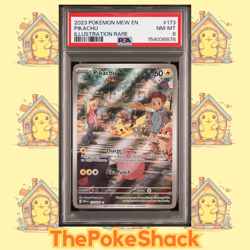 ✨Pikachu 173/165 PSA 8 POKEMON MEW EN-151 ILLUSTRATION RARE - Image 1