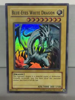 SR - Blue-Eyes White Dragon 1st Ed. YuGiOh Starter Deck Kaiba Evolution #SKE-001 - Image 1