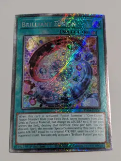 Brilliant Fusion Platinum Secret Rare Yugioh - Image 1