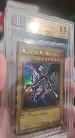 Yugioh 2002 LOB-070 Red Eyes B. Dragon Wavy 1st Edition Ultra Rare GEM MINT ! - Image 2