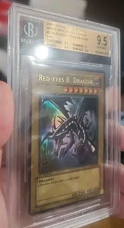 Yugioh 2002 LOB-070 Red Eyes B. Dragon Wavy 1st Edition Ultra Rare GEM MINT ! - Image 3