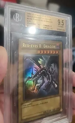 Yugioh 2002 LOB-070 Red Eyes B. Dragon Wavy 1st Edition Ultra Rare GEM MINT ! - Image 4