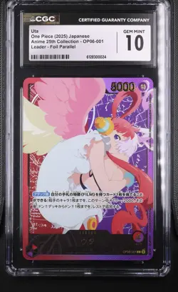 One Piece Uta Leader SP OP06-001 Anime 25th Collection EB02 CGC 10 - Image 1