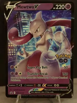 Mewtwo V SWSH223 SWSH Sword & Shield Promo Cards Holo Promo 220 HP - Image 1