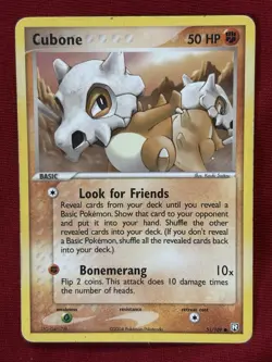 Cubone 51/109 Common Team Rocket Returns Pokemon Card NonHolo 2004 LP - Image 1