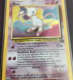 MEW Pokemon Card - WOTC Promo - Black Star - #9 - HOLO - NM - Image 1