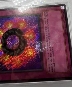 yugioh Ring of Destruction PGD-000 SECRET REVERSE FOIL HOLO BLEED PSA Graded - Image 5