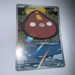 Pokemon TCG Stunfisk 118/086 Scarlet & Violet White Flare Illustration Rare Card - Image 5