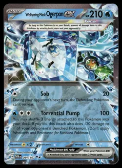 Pokemon Cards Wellspring Mask Ogerpon ex 064/167 Twilight Masquerade NM - Image 1