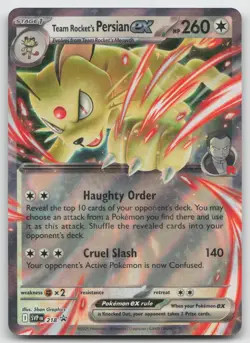 Team Rocket's Persian ex Promo SV: Scarlet & Violet Promo Cards 218 NM - Image 1