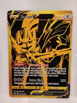 Pokemon TCG Zacian V, Zamazenta V, Eternatus V SWSH Gold Black Star Cards NM - Image 3